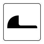 Squatting Style Toilet SVG Icon